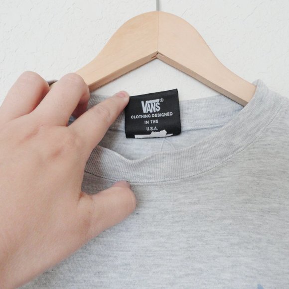 1990s Vintage Vans gray retro atomic 1950s woman graphic t shirt men's size XL - Picture 5 of 9